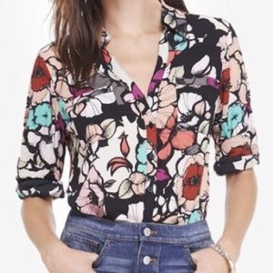 Express Portofino Shirt in Bohemian Floral Print